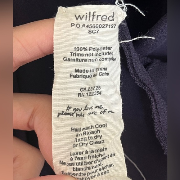 Aritzia Wilfred Plum Wine Franca Wrap Dress Purple - Picture 3 of 10